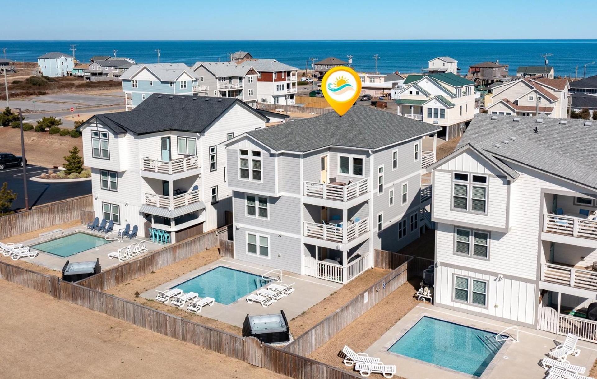 4058 Beach Haven 4 Min Walk To Beach Pool Kitty Hawk Extérieur photo