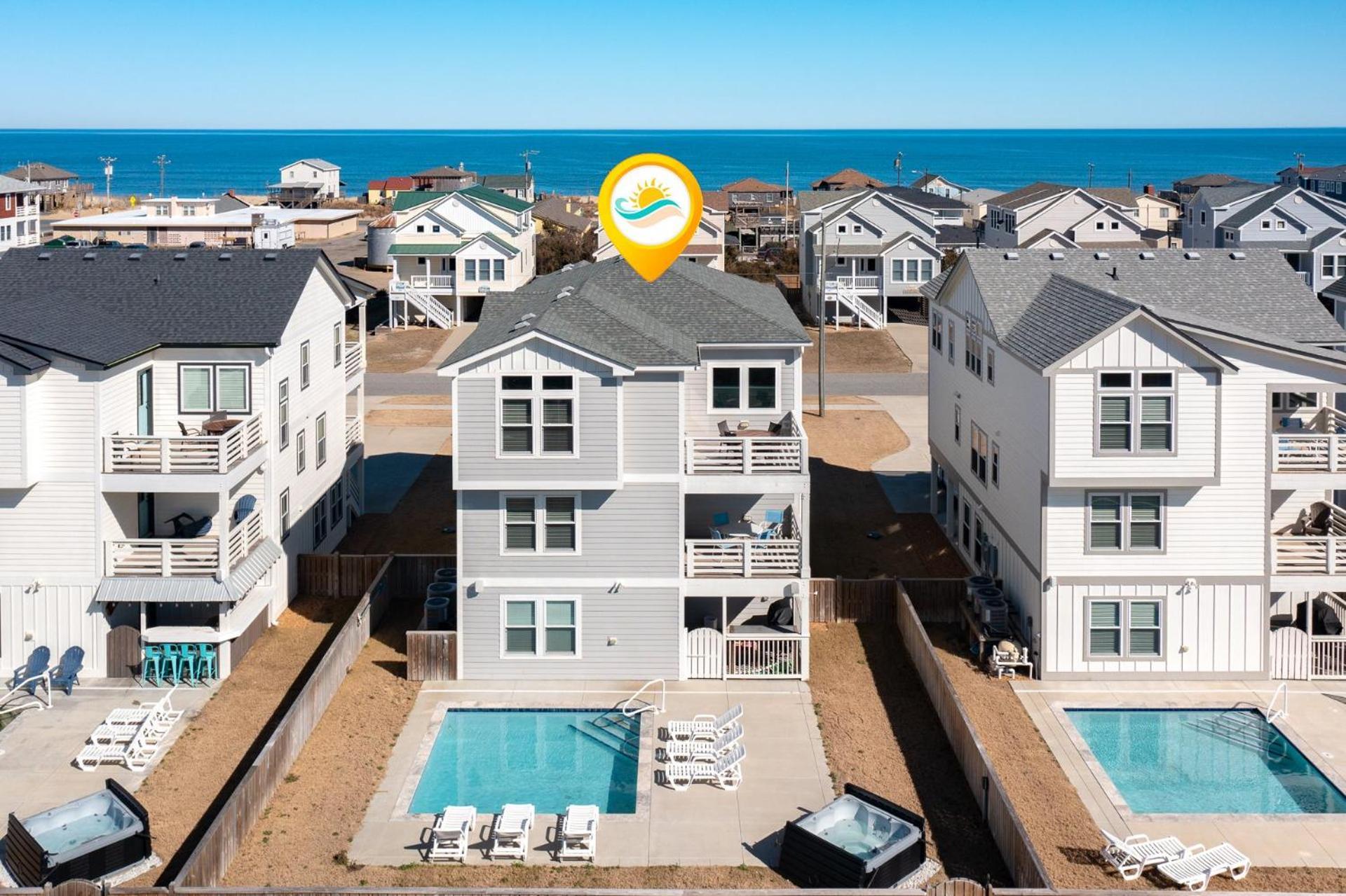 4058 Beach Haven 4 Min Walk To Beach Pool Kitty Hawk Extérieur photo